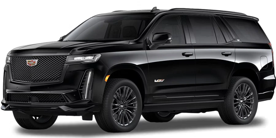 Black Cadillac Escalade chauffeur SUV